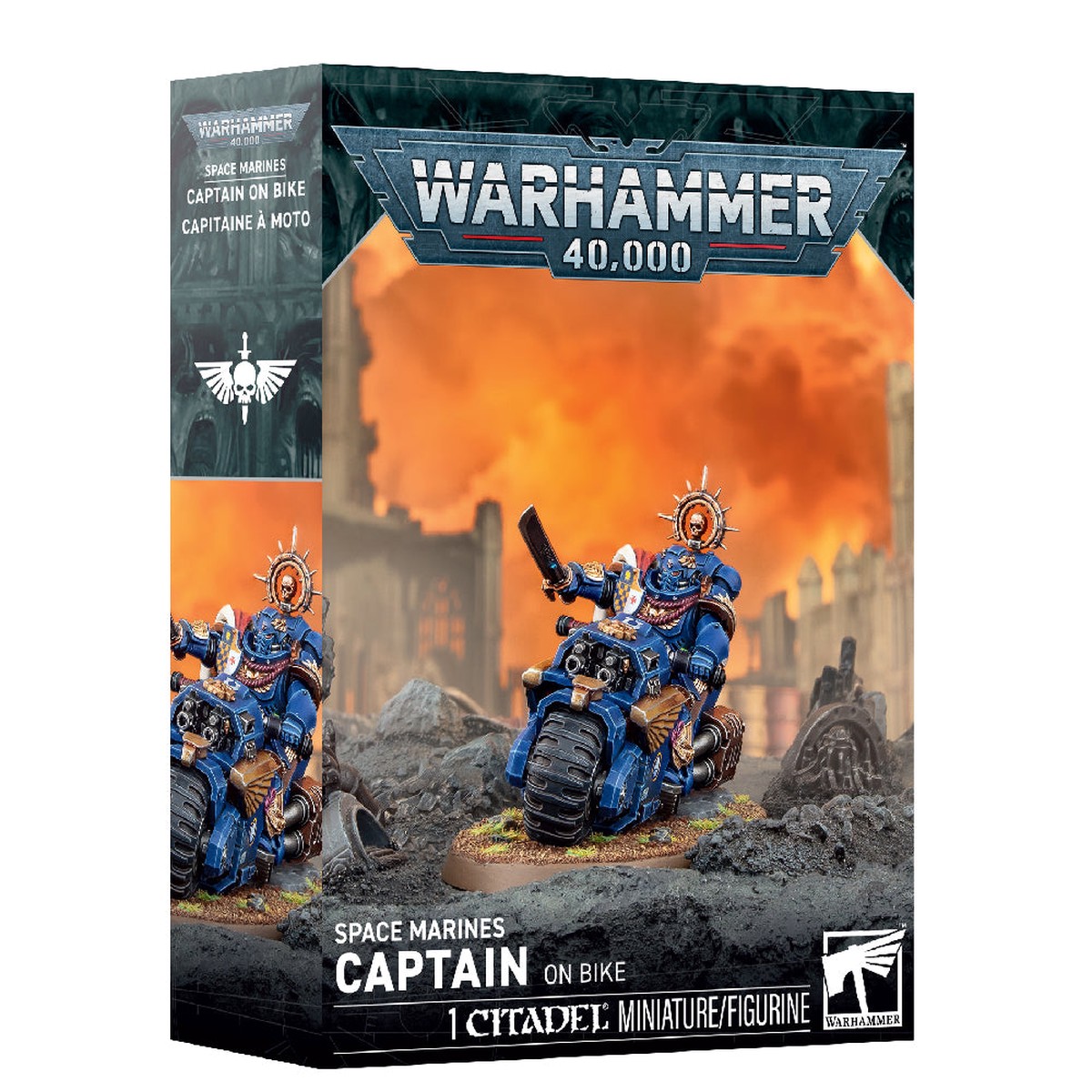Space Marines Captain On Bike
