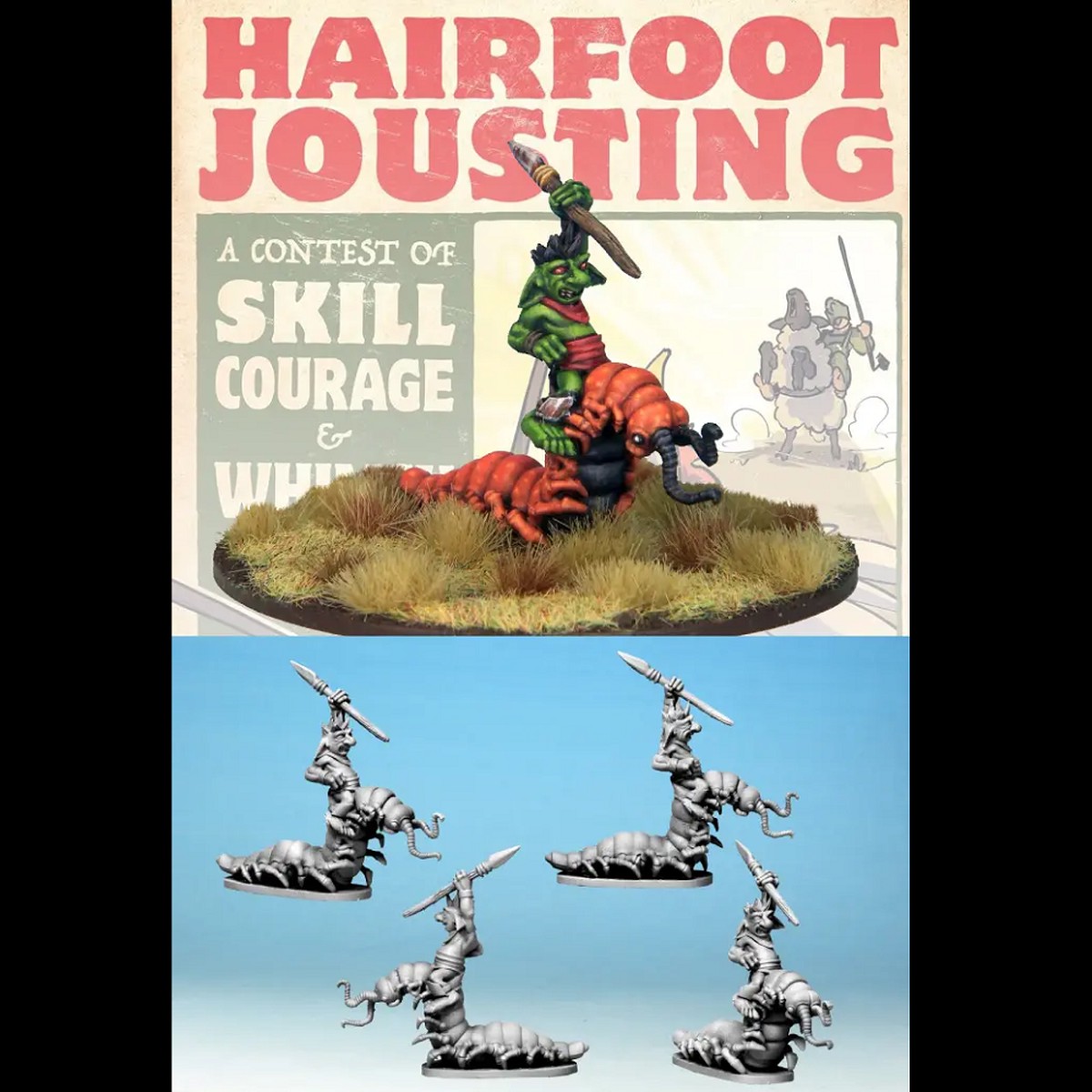 Wartnose Jouster Riding a Centipede