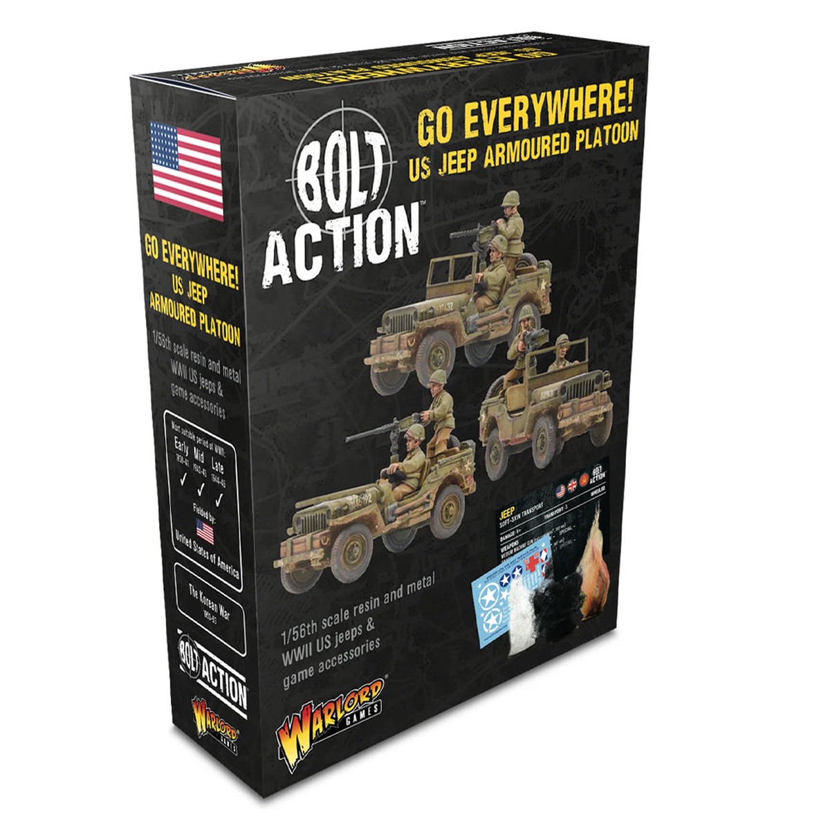 Bolt Action Go Everywhere! US Jeep Armoured Platoon