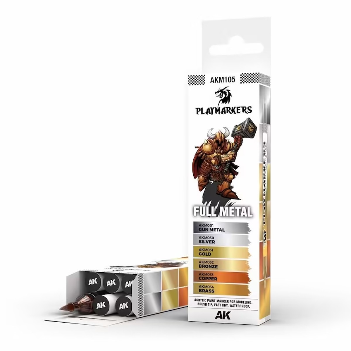 Playmarkers: Full Metal Set - Acrylic Paint Marker Set
