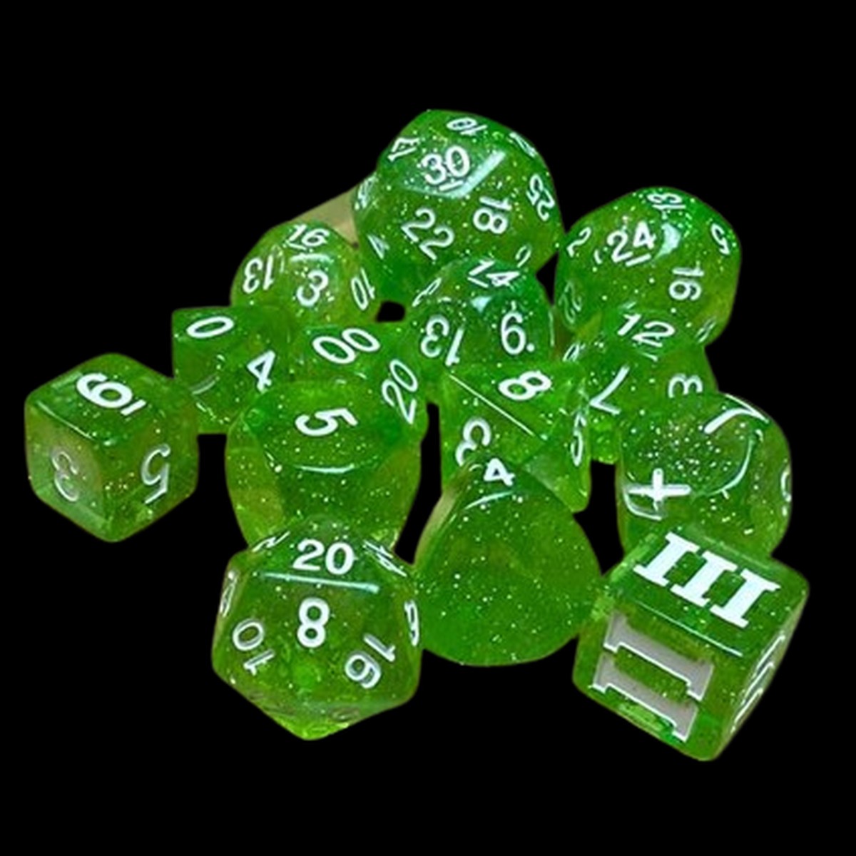 Greenstone Shard Purple Planet Dice