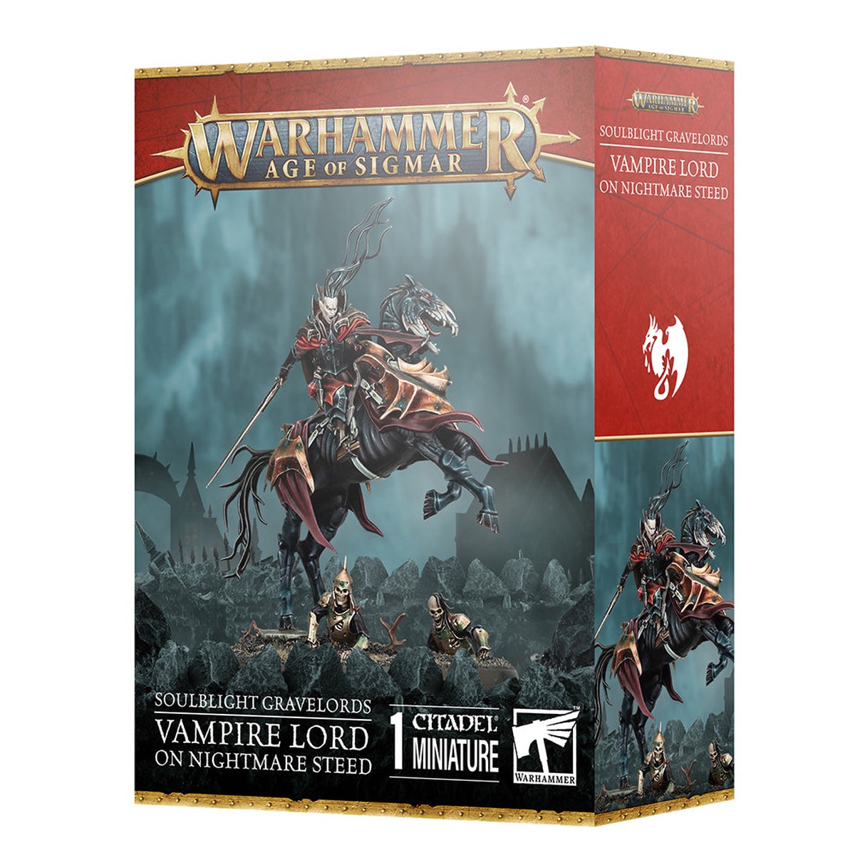 Vampire Lord on Nightmare Steed - Soulblight Gravelords