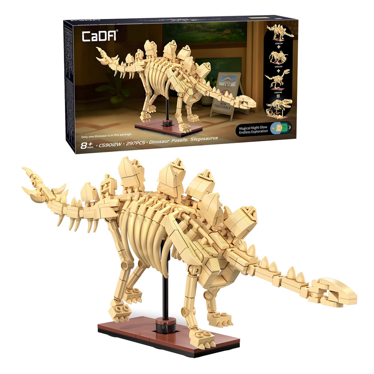 Cada Dinosaur Fossils: Stegosaurus | Brick Model Kit