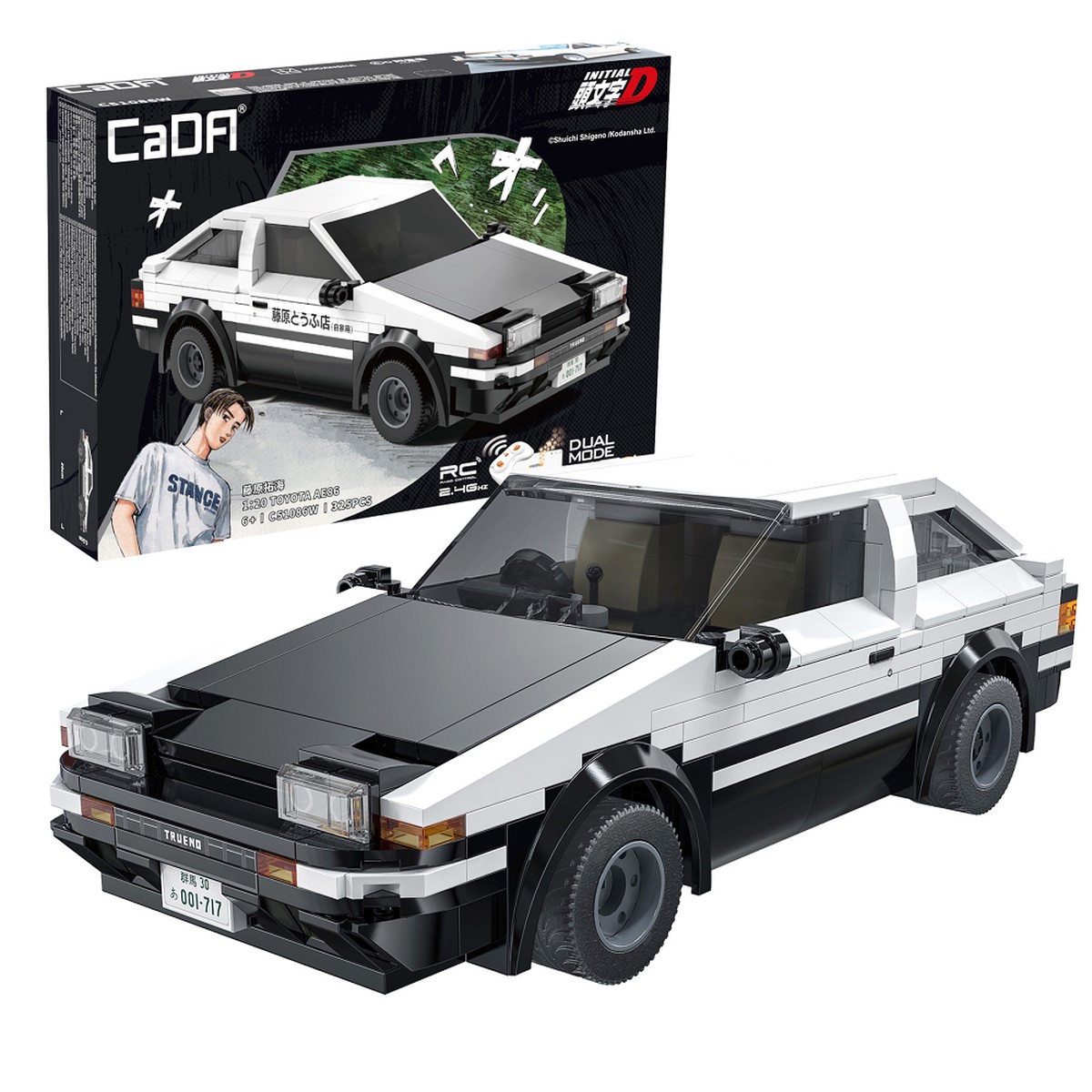 RC Initial D 1:20 AE86 Trueno - Cada Brick Model Kit