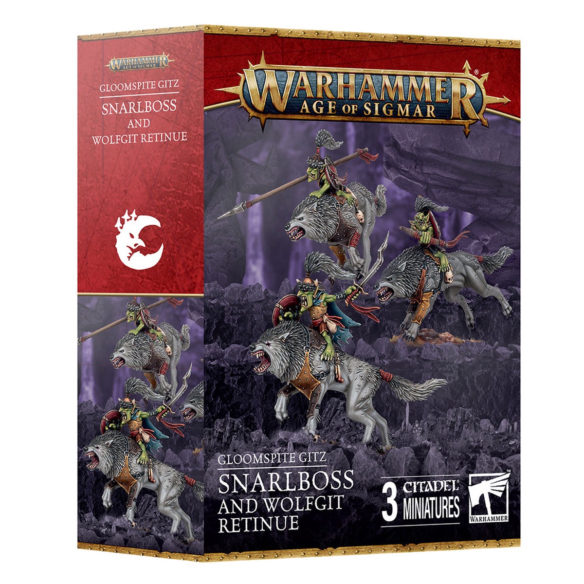 Snarlboss & Wolfgit Retinue - Gloomspite Gitz