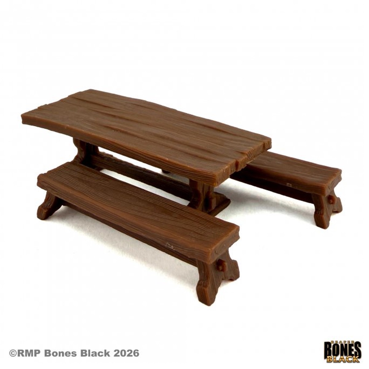 44329 Table and Benches - Reaper Bones Black