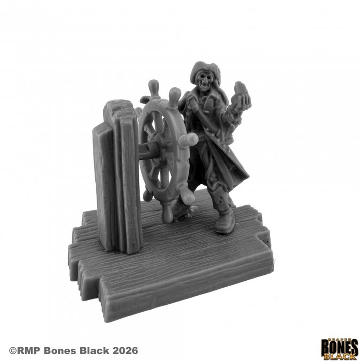 44344 Skeletal Pirate Captain - Reaper Bones Black
