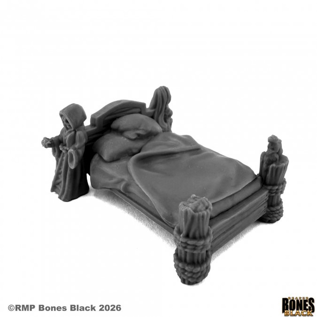 44347 Drunken Mermaid Bed - Reaper Bones Black