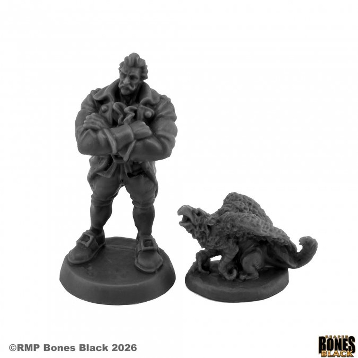 44342 Cap'n Dimitri and Greyhawk - Reaper Bones Black