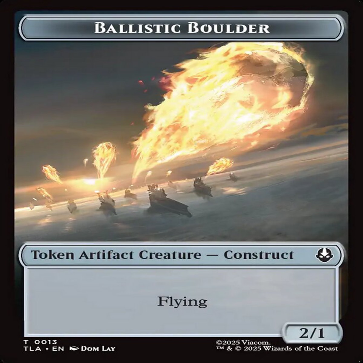 Ballistic Boulder Avatar The Last Airbender Token #013