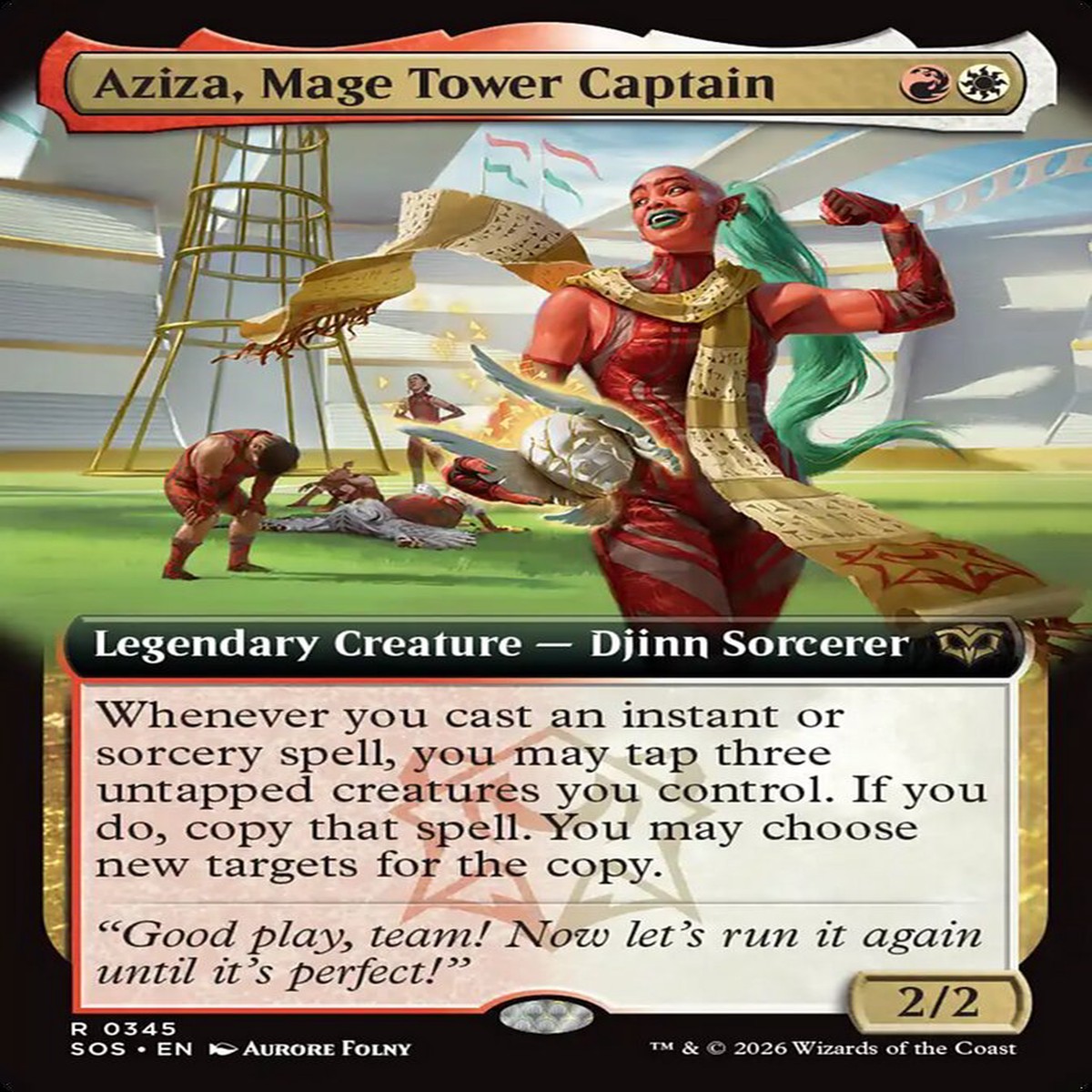 Aziza, Mage Tower Captain Secrets of Strixhaven Extended Art #345