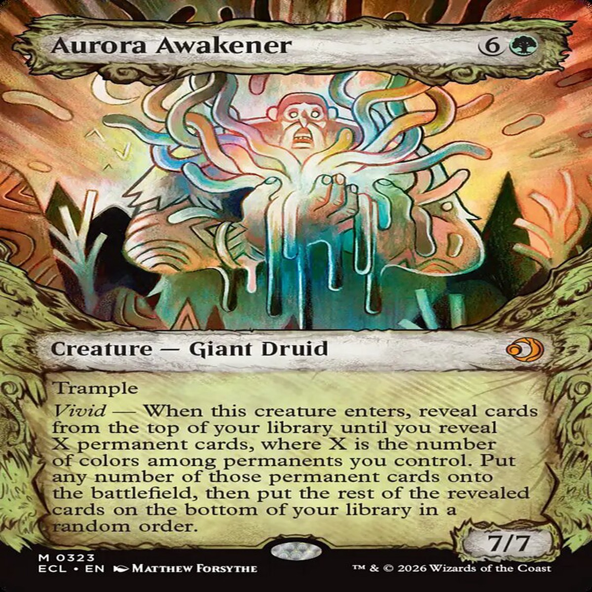 Aurora Awakener Fable Frame Lorwyn Eclipsed #323