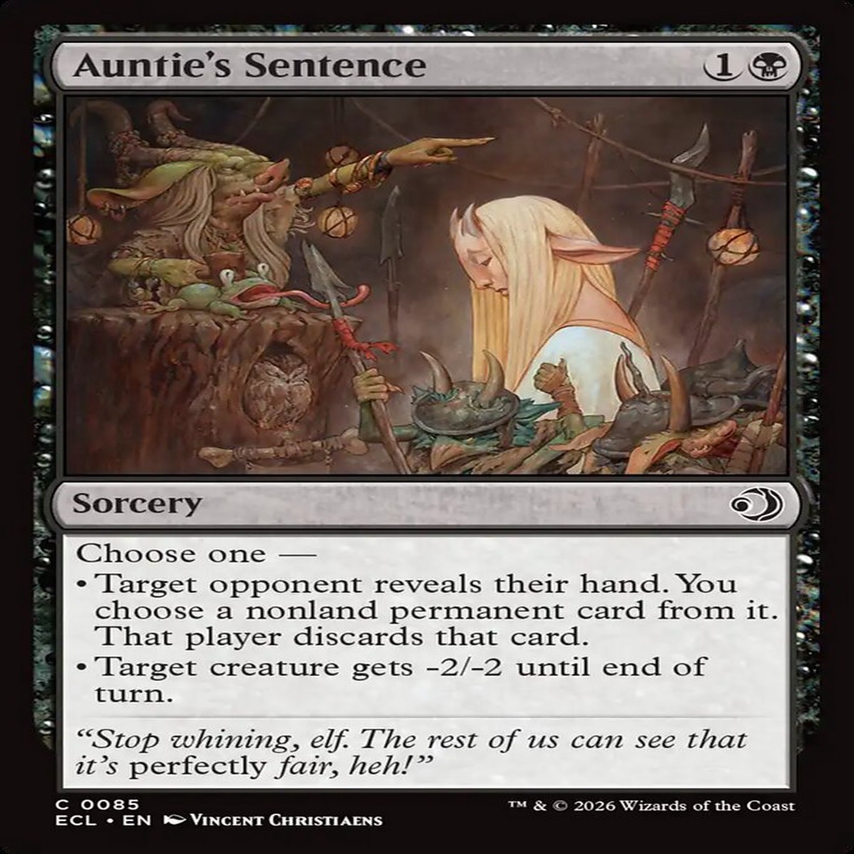 Auntie's Sentence Lorwyn Eclipsed #085