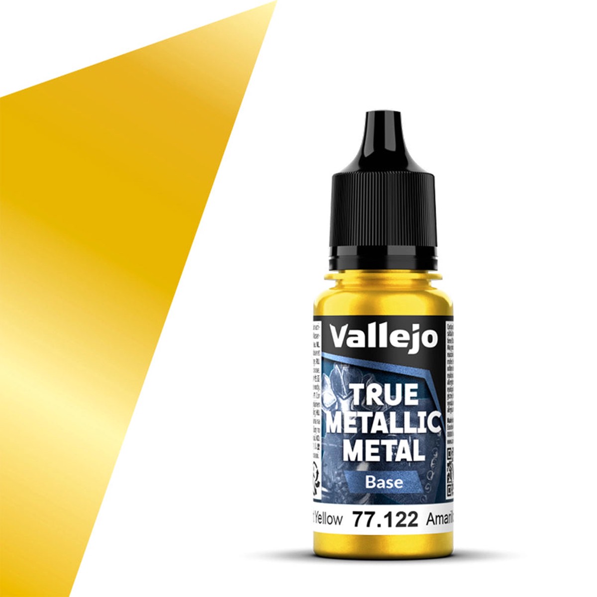 Vallejo Radiant Yellow Base True Metallic Metal 18ml