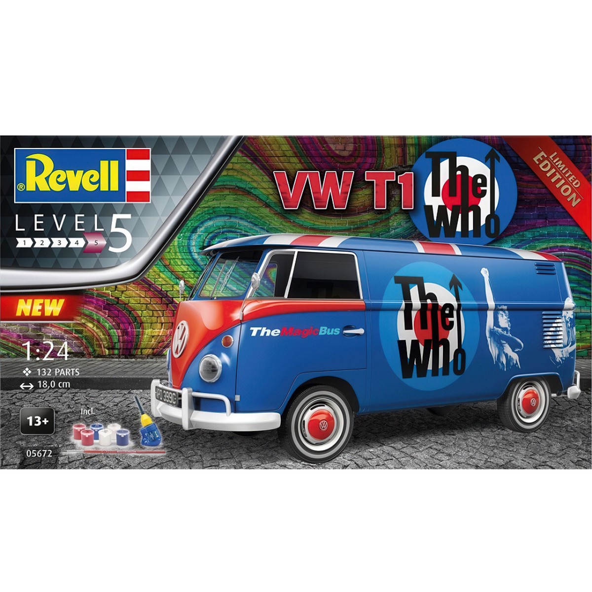 Revell VW T1 The Who Limited Edition 1/24 Scale Model Kit