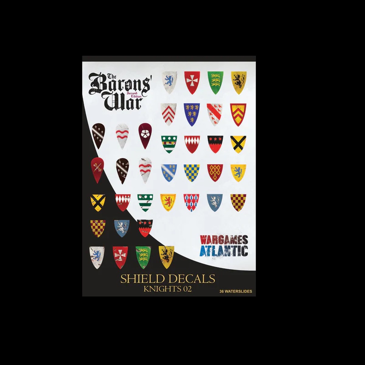Barons' War Shield Decals Knights 02 - Wargames Atlantic