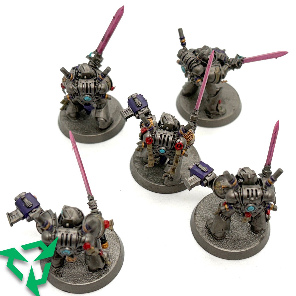 Painted Grey Knights Interceptor Squad