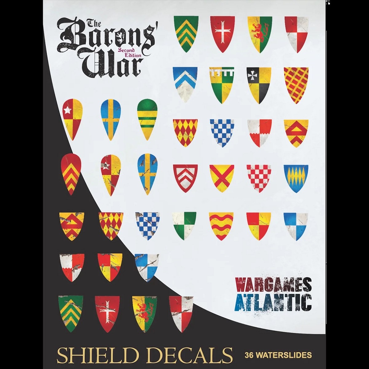 Barons' War Shield Decals - Wargames Atlantic