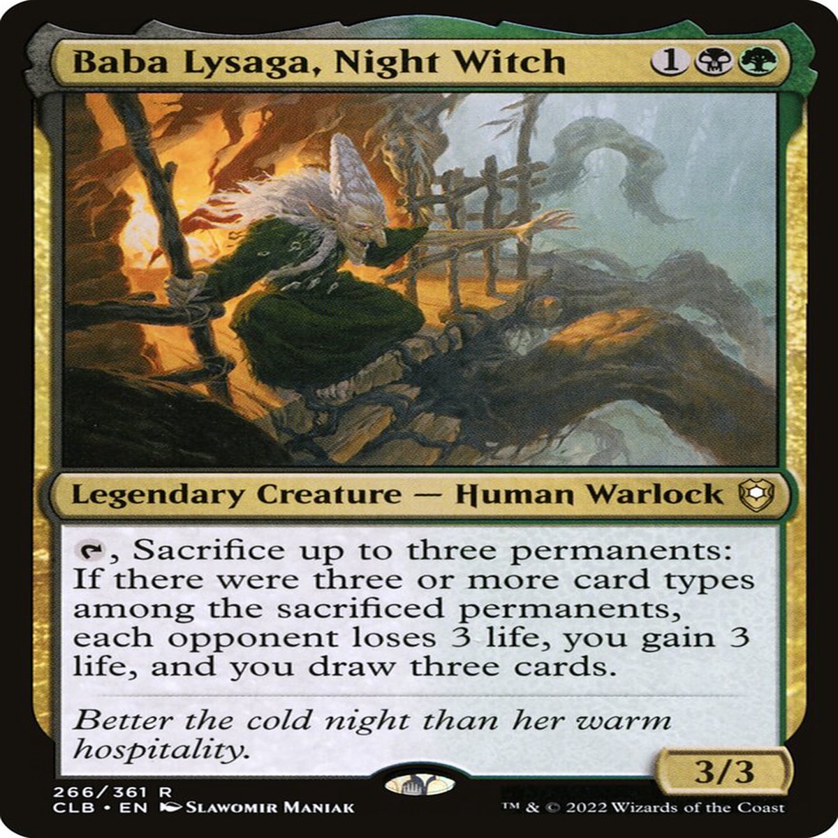 Baba Lysaga, Night Witch - Commander Legends #266
