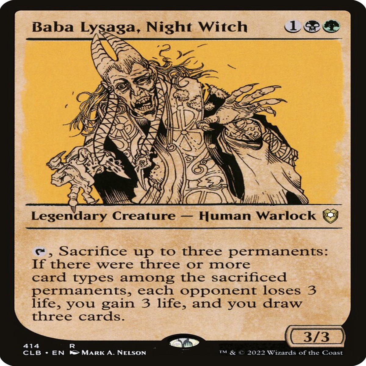 Baba Lysaga, Night Witch - Commander Legends #414