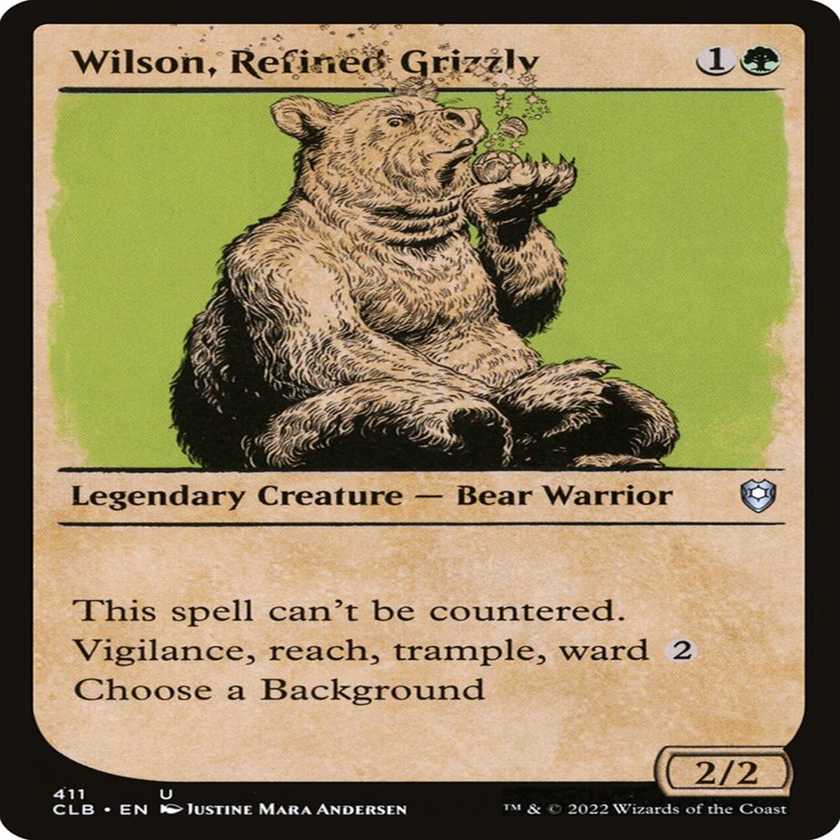 Wilson, Refined Grizzly - Commander Legends #411