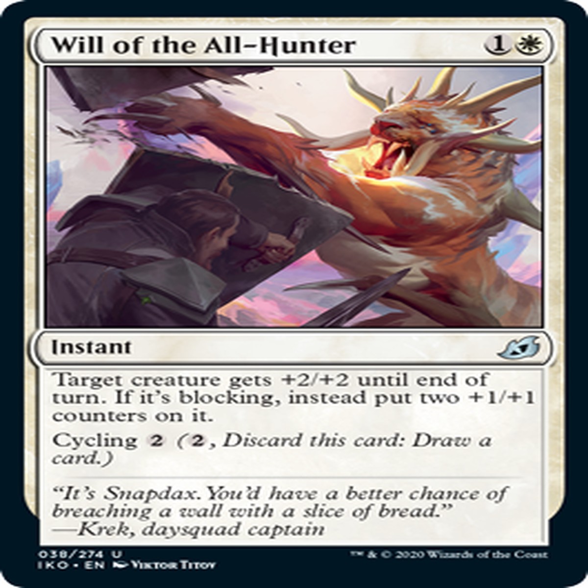 Will of the All-Hunter MTG Ikoria - 038 Non-Foil