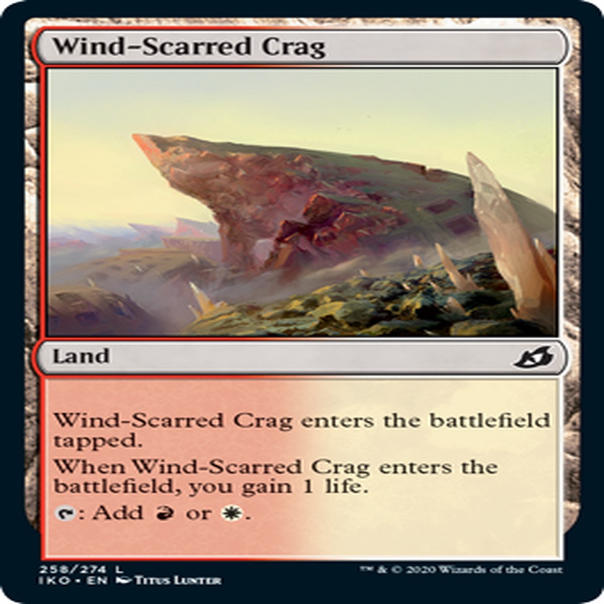 Wind-Scarred Crag MTG Ikoria - 258 Non-Foil