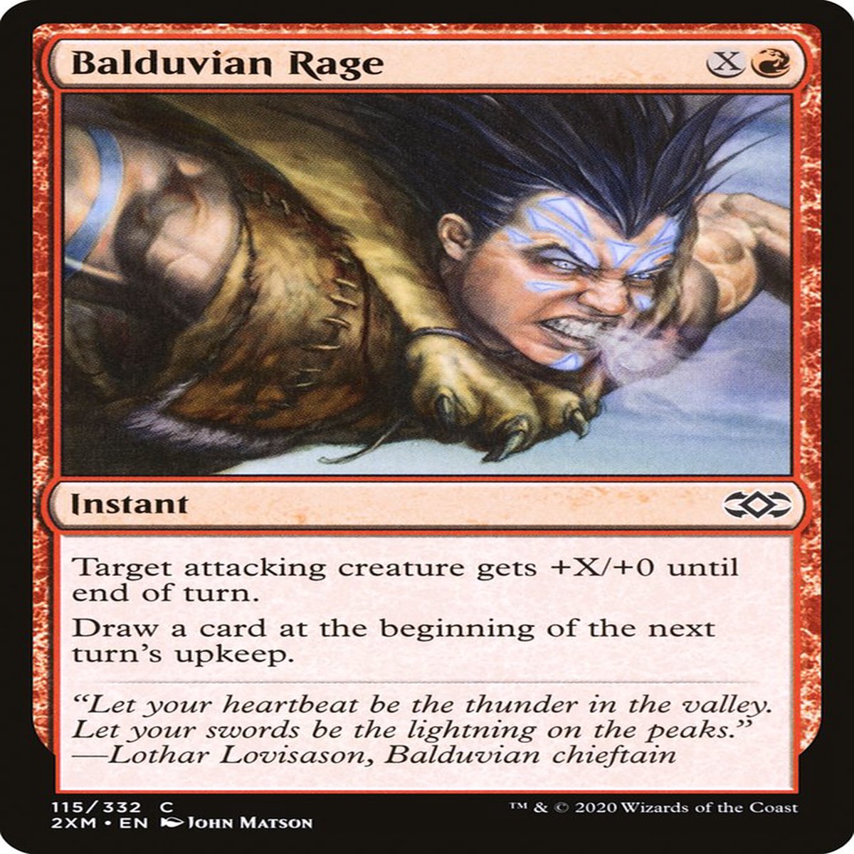 Balduvian Rage Double Masters #115