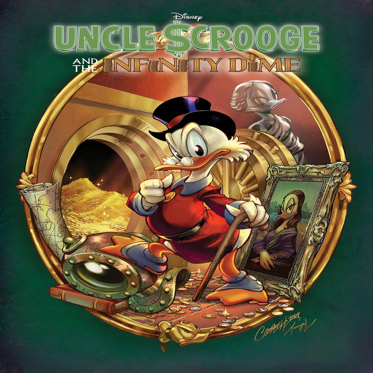 UNCLE SCROOGE INFINITY DIME GALLERY ED HC CAMPBELL